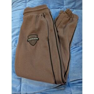 Alphalete Varsity Joggers Men Size Brown Sweatpants Piping - Size S
